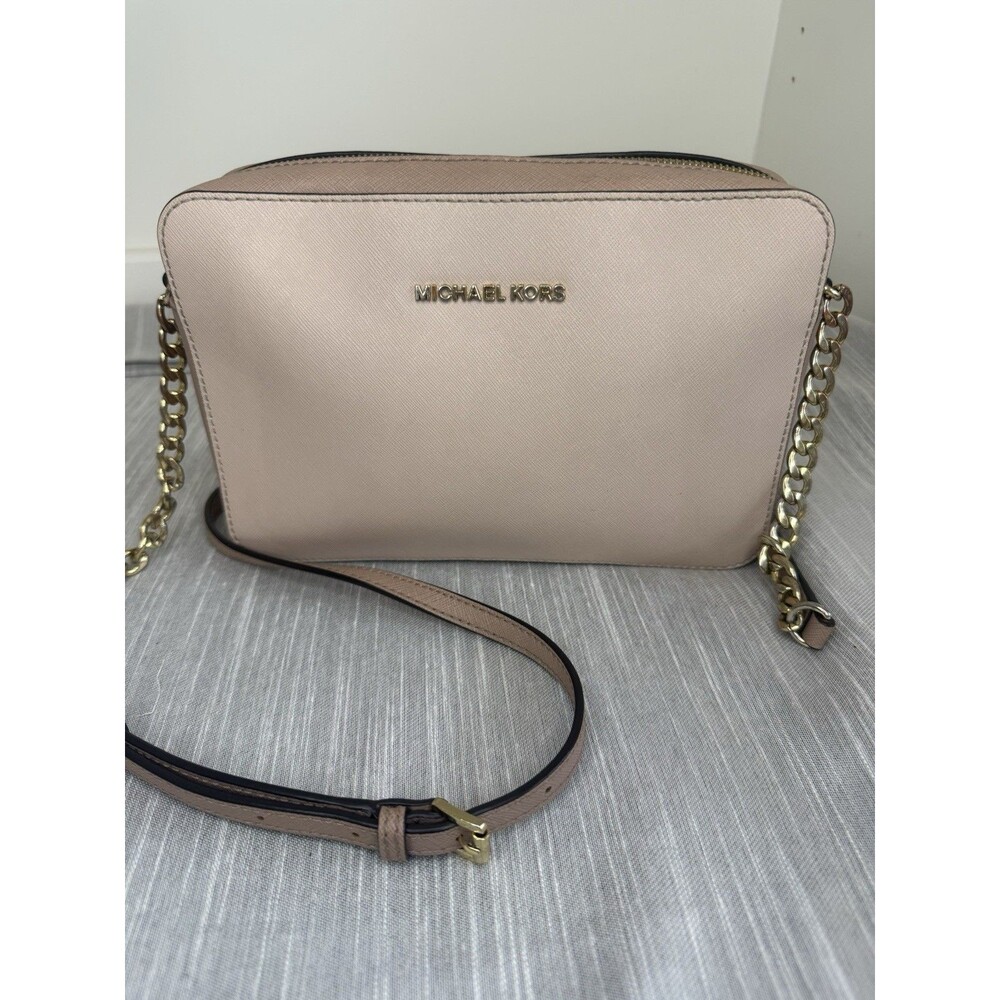 Michael Kors Leather Crossbody Bag Jet Set